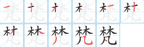 木凡 漢字|梵